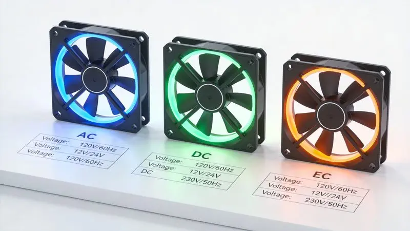 How to Choose: AC vs DC vs EC Cooling Fans